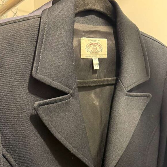 Armani Jeans Dark Navy Blazer | Made in Italy | Perfect Tailoring | Size US 6 - Picture 7 of 7